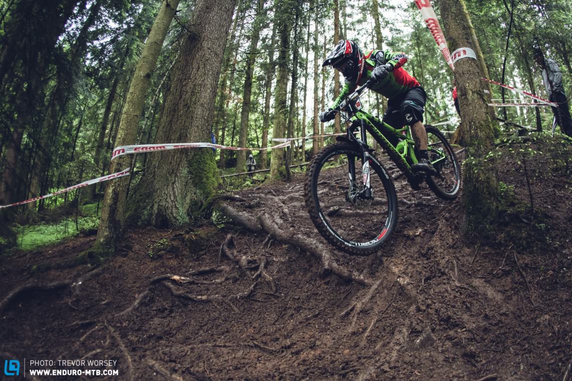 Jerome put the new Lyrik to the test during the muddy UCI Enduro Champs.