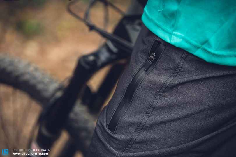 Watertight zips protect the contents of the deep pockets.