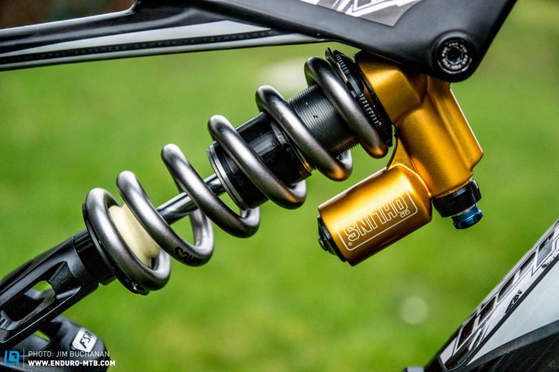Definitely the trend of the moment, coil sprung rear shocks, great to see Ohlins making tracks into the enduro bike market.