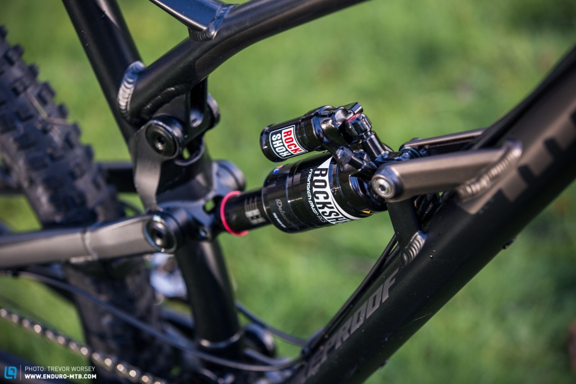 We found that 3-5 bottomless tokens improved support from the the rear shock in the Nukeproof Mega 290 Pro.
