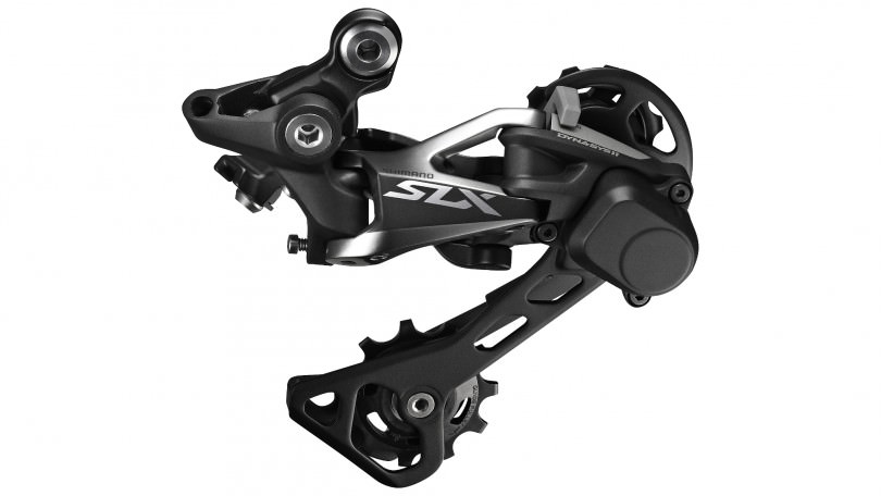 11-speed optimized rear derailleur of the Shimano SLX M7000.