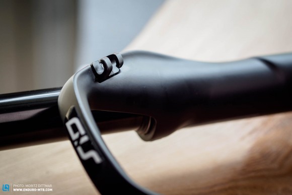 SRAM shows attention to detail with small tweaks like the tool-free brake hose guide.