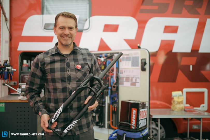 SRAM's Jed Douglas designed the new SID and is proud of the result.