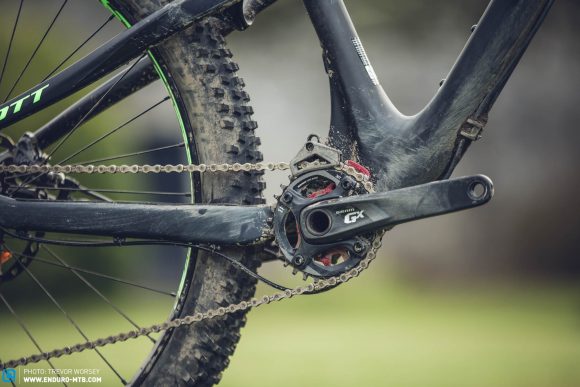 The big Plus tires of the SCOTT Genius 710 Plus offer incredible traction and confidence, though are still prone to sidewall damage. The next generation of tires are coming – we can’t wait. 