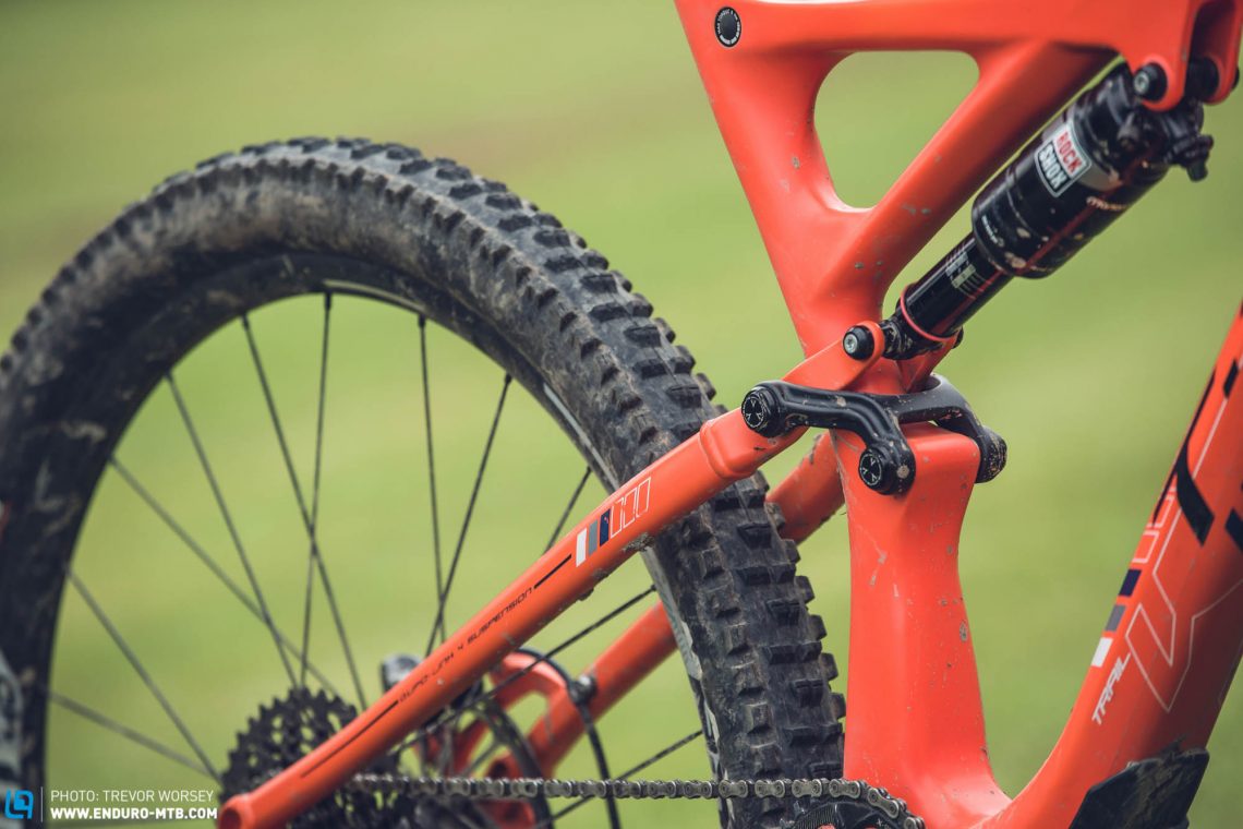 Clean lines: We really like the look of the Whyte T-130C RS. Whyte have chosen to stick with an alloy rear triangle for durability and stiffness.