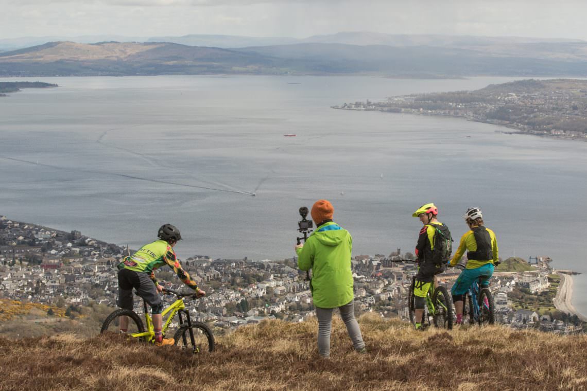 The trails descend from high above Dunoon with impressive views over the Firth of Clyde