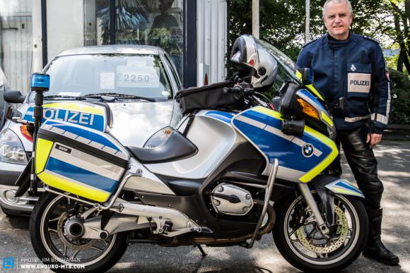 Whilst the TT is on, the Germans have a hell of a reputation for being the maddest road bikers on the mountain circuit, they now send out their own police!