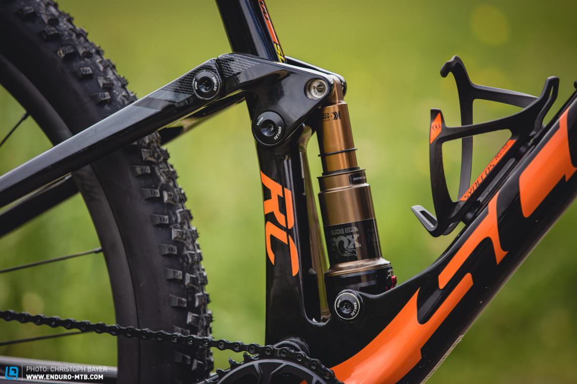 The new design sees the rear shock behind the seat tube, resulting in a better shock curve. Plus, the Trunnion mount saves even more weight.