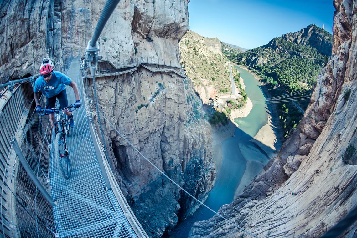 New walkways had the made the route doable, but unfortunately it was a one off and you won't be able to ride El Caminito del Rey. 