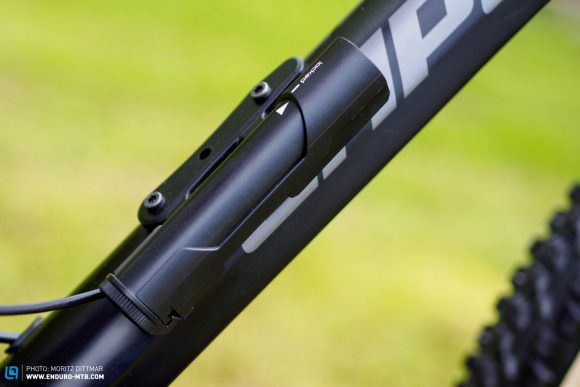 The e:i system’s battery has also been revised and can either be mounted on the downtube…
