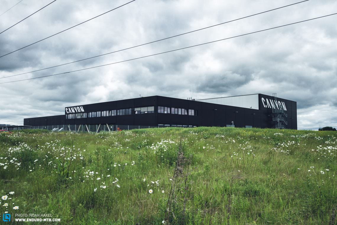 Canyons neue Fabrik liegt ein paar Kilometer außerhalb von Koblenz.