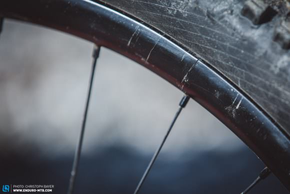 The carbon rim on the Giant’s rear wheel proved too feeble for our testing and ended up cracked. An aluminium rim might have fared better in this pretty minor bang, perhaps coming away with just a dent. Carbon rims might be tempting, but they’re expensive when things go wrong.