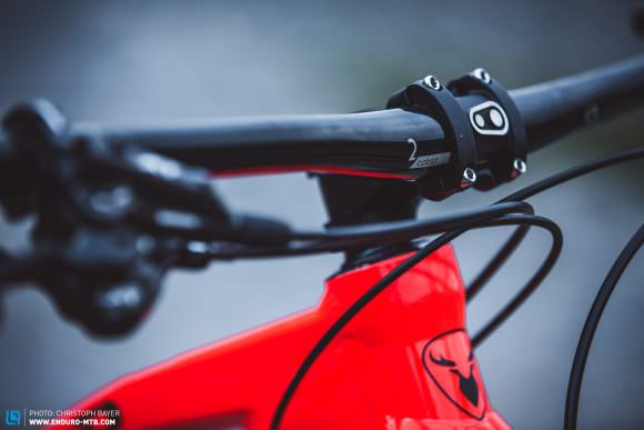 We’re all going to have our own finicky wants for the cockpit shape and size, but this stock Crankbrothers cockpit united the riders in an appeal for more rise so that it would ride more comfortably when the descents get steep.