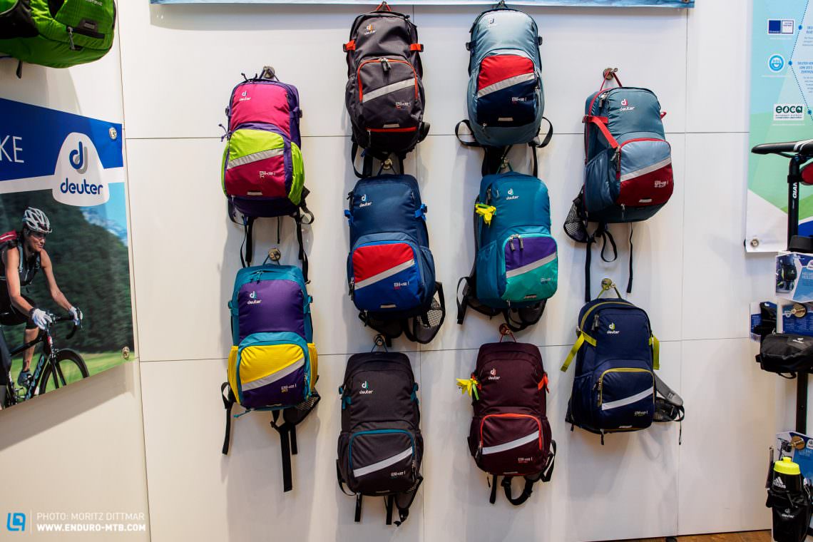 An almost endless range of colourways for the Deuter Bike 1.

