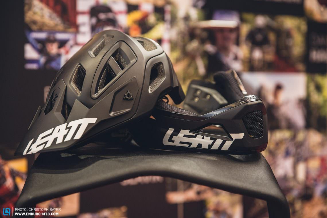 Der neue Leatt DBX 3.0-Helm ist sowohl mit als auch ohne abnehmbaren Kinnbügel erhältlich. 