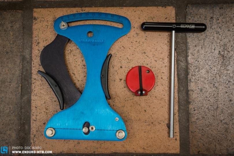For basic repairs all you need is a spoke key. If you are planning on building your own wheels, then a tension meter is a luxury but also very useful.