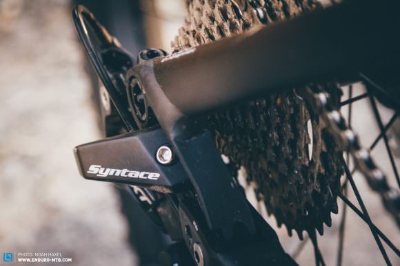 The Rockguard SL protects the derailleur from trail debris.