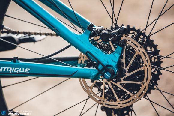 Ample braking power from the SRAM Guide RS brakes, plus brake levers that are easily adjusted to suit smaller hands. 
 