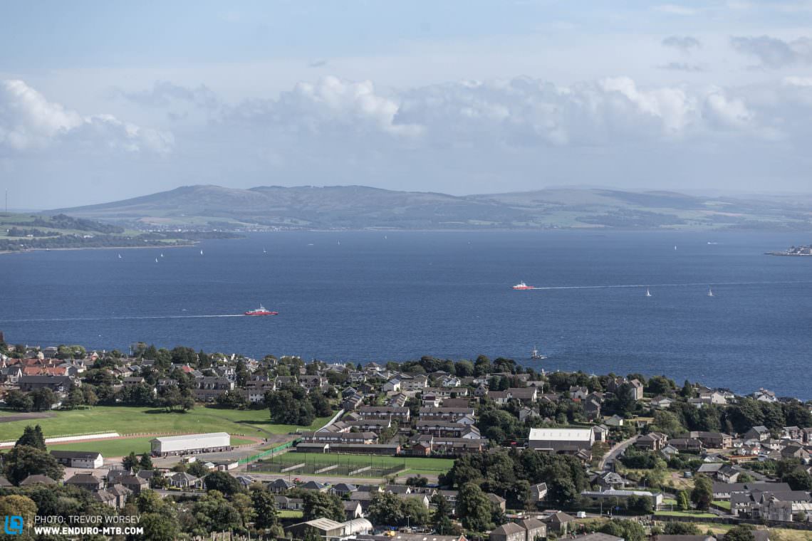 Views over the ocean were a frequent distraction, Feries to Gourock run every 30 minutes. 