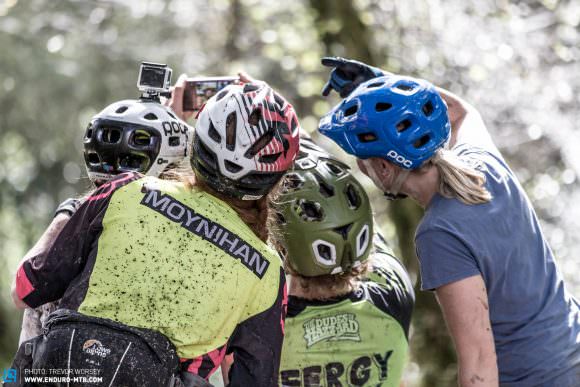 Practice was a great time for friends to catch up - this is what enduro is all about.