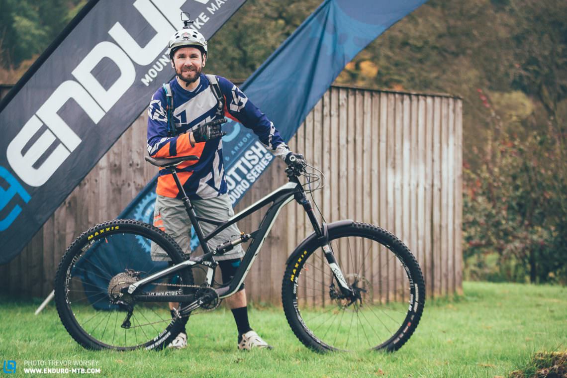 Duncan Pye's 29er Jeffsy rocked the scales to a heady 14.68 kg, pretty much Spaniel weight 