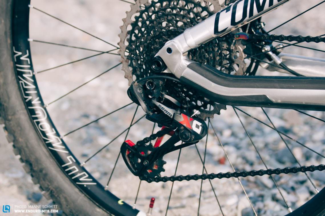 The SRAM XO1 Eagle cassette and derailleur have been part of the bike’s set-up since the middle of the season.