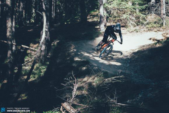 The purpose built Flow Trail at Brixen was a great contrast to the rough natural trails.