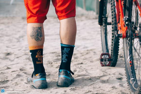 The Lupato Brothers’ team socks are produced by Maglianera Cycling.
