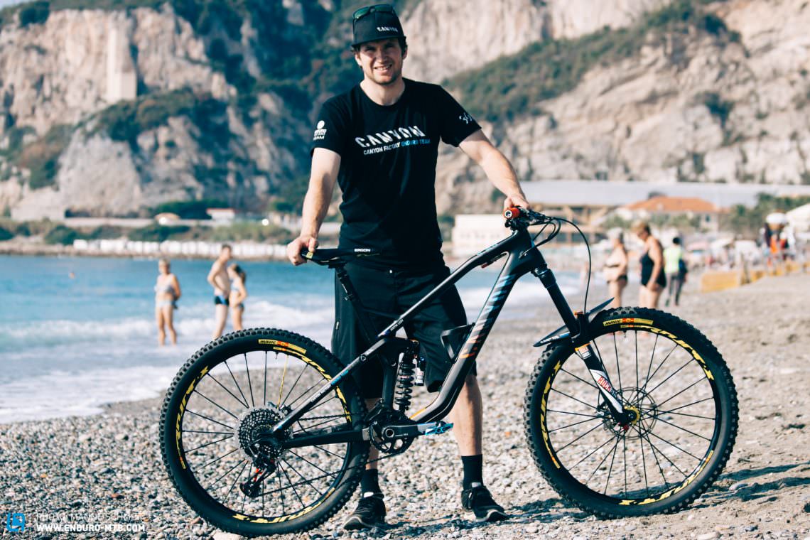 Once again hit by injuries, Justin Leov wasn’t able to compete at all the Enduro World Series rounds of this year – and it was a similar tale in Finale Ligure, where a crash on the first day meant he couldn’t make the start on the second day of racing.