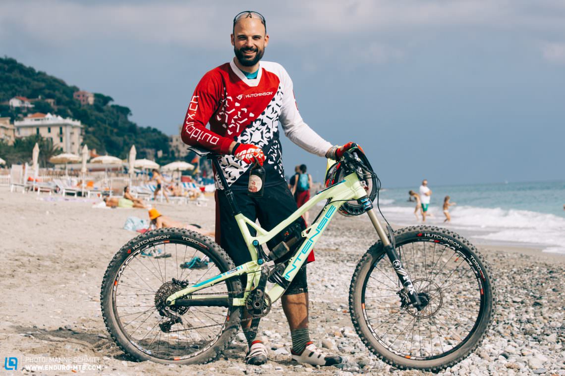Switzerland’s Sämi Wüthrich appeared with an Intense Uzzi down in Finale. A bike shop owner by day in his hometown of Ochlenberg (outdoorx.ch), he’s also active in promoting youngsters to get into mountain biking. After finishing 141st, his next move was to celebrate with a well-earned beer.