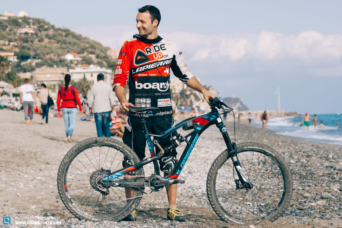 Luca Zenone from RideUP.ch Lapierre Suisse Enduro Team rode six of this season’s Enduro World Series 2016 races, finishing in 137th with his Lapierre in Finale Ligure.