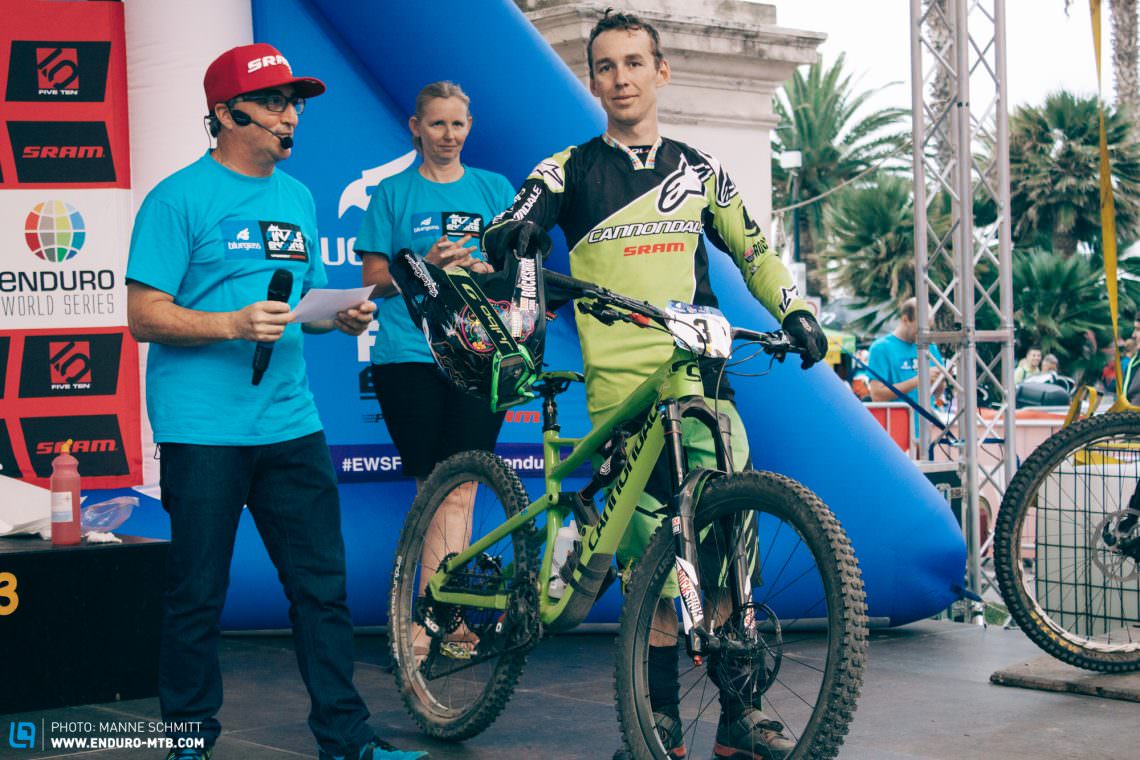 Despite only finishing 12th at the ultimate round of the Enduro World Series in Finale Ligure, it was enough for Jerome Clementz to bag third overall.