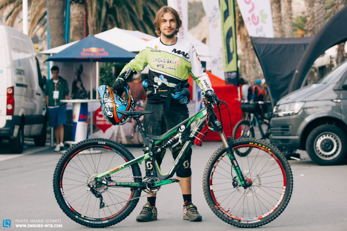 Stefano Poletti, aka Mike Rustick, comes from the canton of Ticino in Southern Switzerland but now lives and works as bike guide in Finale Ligure. He rode a SCOTT Genius 700 with a MRP Stage fork and finished in 133rd.
