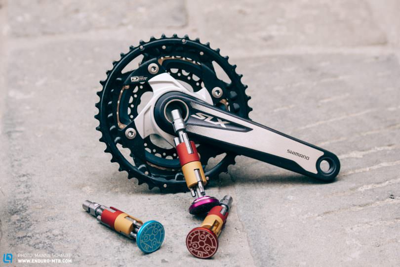 Made in Italy, the All In Multitool strikes us as far too good-looking to be stowed in the hollow axle of your cranks.