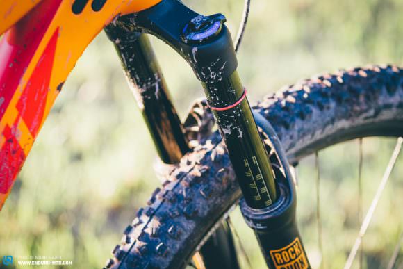 The RockShox PIKE RCT3 delivers its typically high performance whatever the trail.