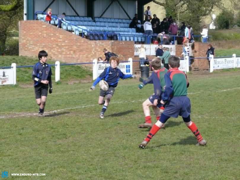 Alistair as a young Rugby player.