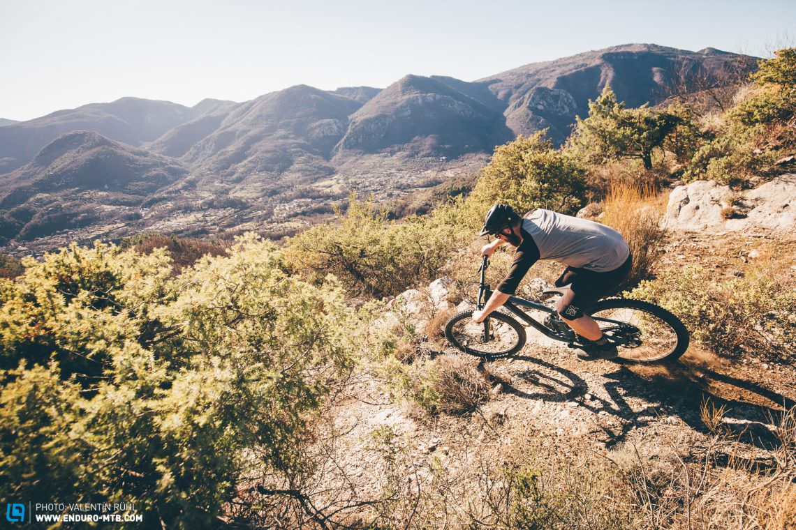 The Transition Smuggler climbs up steep and winding trails with ease and comfort.