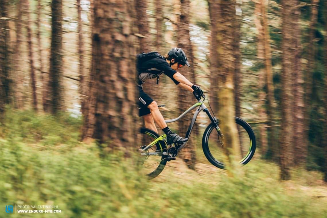 The Giant Trance 1.5 LTD convinced the crew on descents with fantastic suspension